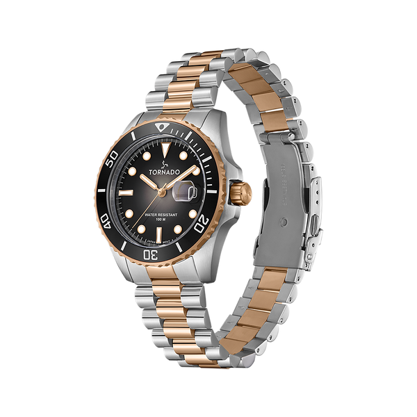 LUMINA Analog Silver Rose Gold