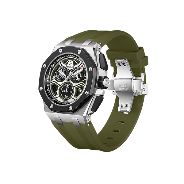 LUMINA CHRONOSPHERE Chronograph Black Silver