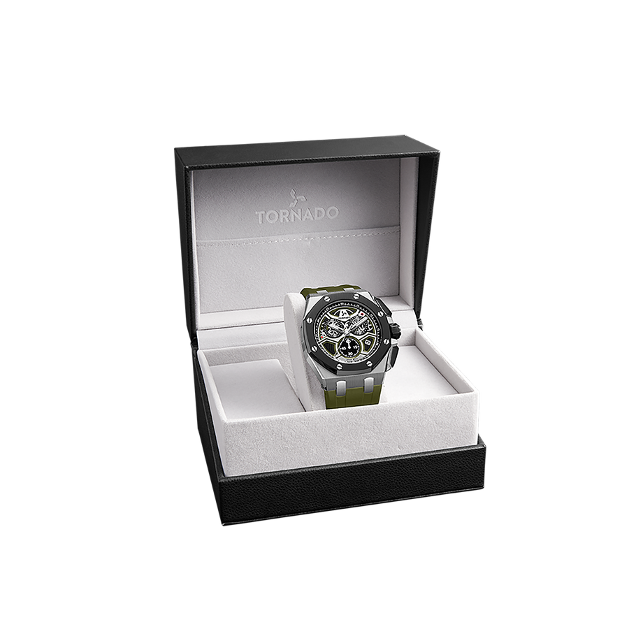 LUMINA CHRONOSPHERE Chronograph Black Silver